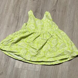 Bonds Lime Green Paisley Kids Dress